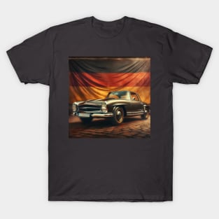 Mercedes Pagode with german flag vintage retro T-Shirt